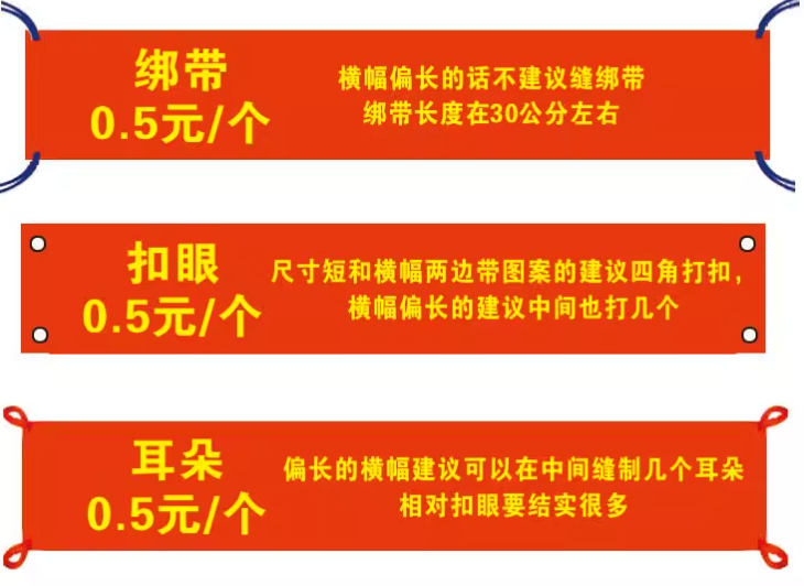 橫幅條幅印刷宣傳和廣告方式